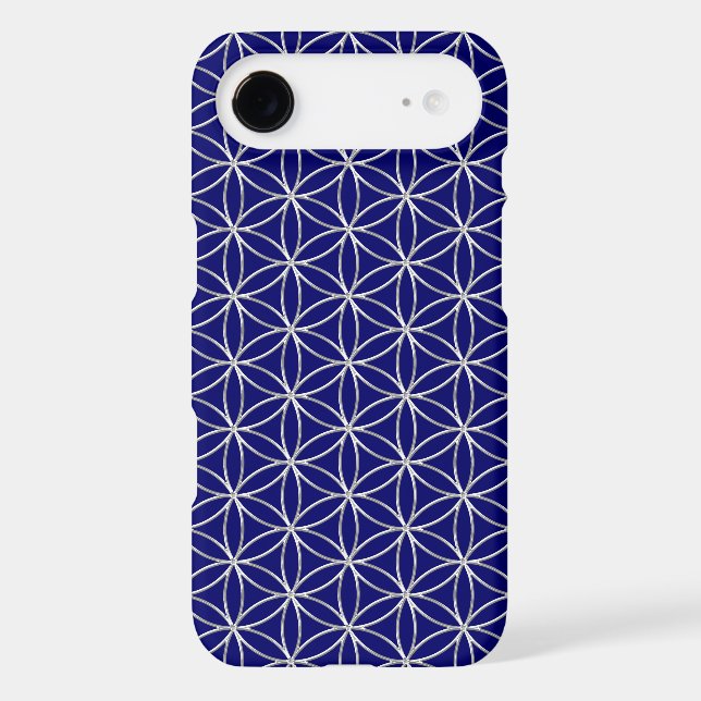 Flower of Life / Blume des Lebens - silver grid Case-Mate iPhone Case (Back)