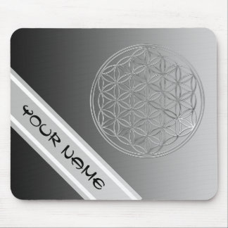 Flower Of Life / Blume des Lebens - silver Mouse Pad