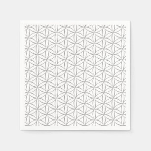 Flower of Life / Blume des Lebens - silver pattern Napkin