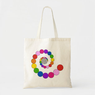 Flower of Life / Blume des Lebens - spiral dots Tote Bag