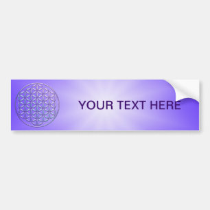Flower of Life / Blume des Lebens - stamp violet Bumper Sticker