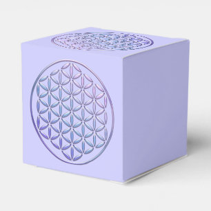 Flower of Life / Blume des Lebens - stamp violet Favour Box