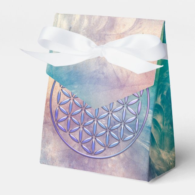 Flower of Life / Blume des Lebens - stamp violet Favour Box (Front Side)