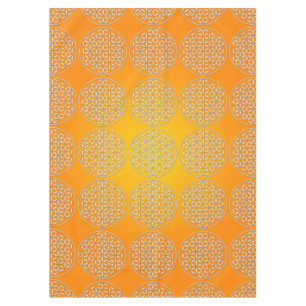 Flower Of Life / Blume des Lebens - stamp white Tablecloth