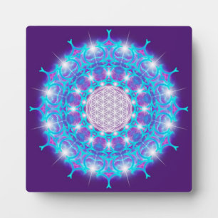 FLOWER OF LIFE/Blume des Lebens Stars Mandala Plaque