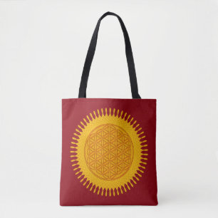 Flower Of Life / Blume des Lebens - SUNNY yellow Tote Bag