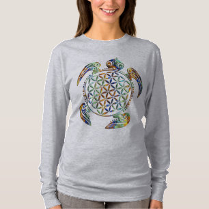 Flower of Life / Blume des Lebens - turtle coloure T-Shirt