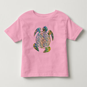 Flower of Life / Blume des Lebens - turtle coloure Toddler T-Shirt