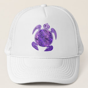 Flower of Life / Blume des Lebens - turtle purple Trucker Hat