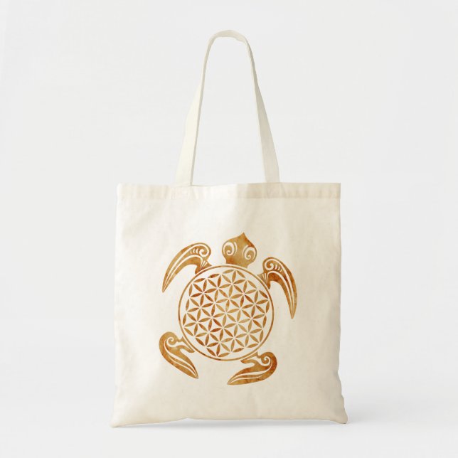 Flower of Life / Blume des Lebens - turtle stone Tote Bag (Front)