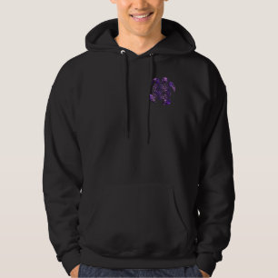 Flower of Life / Blume des Lebens - turtle violet Hoodie