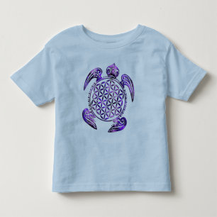 Flower of Life / Blume des Lebens - turtle violet Toddler T-Shirt