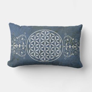 Flower of Life / Blume des Lebens - vintage II Lumbar Cushion