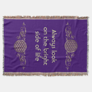 Flower of Life / Blume des Lebens - vintage IV Throw Blanket