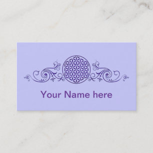 Flower of Life / Blume des Lebens - vintage V Business Card