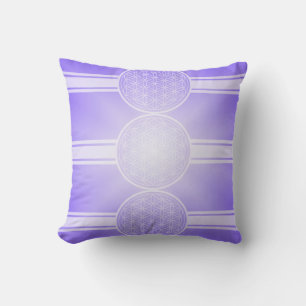 Flower of Life / Blume des Lebens - white banner Cushion