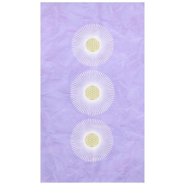 Flower Of Life / Blume des Lebens - white rays Tablecloth (Front)