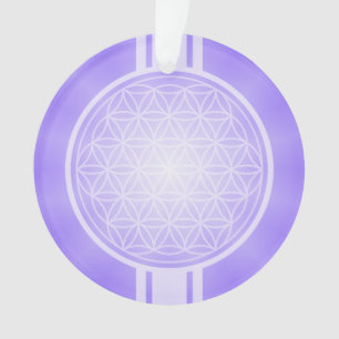 Flower of Life / Blume des Lebens - white transpa. Ornament