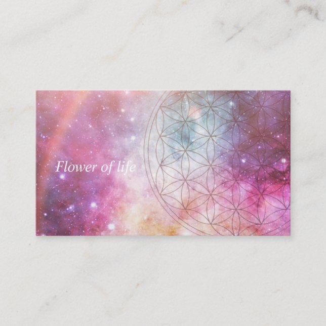 Flower of life business card (Front)