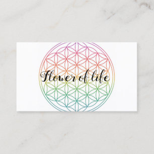 Flower of life business card