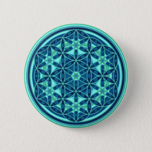 Flower Of Life - Button Style 01