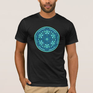 Flower Of Life - Button Style 01 T-Shirt