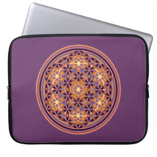 Flower Of Life - Button Style 02 Laptop Sleeve