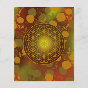 flower of life, chakra,zen,sacred geometric, flyer