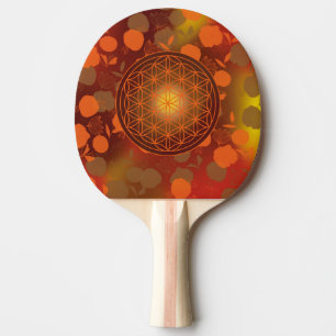 flower of life, chakra,zen,sacred geometric, ping pong paddle