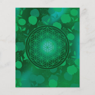 flower of life, chakra,zen,sacred geometric, purif flyer