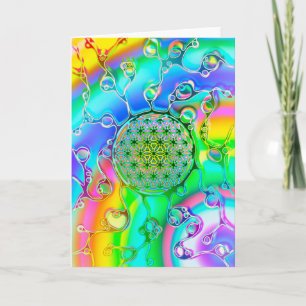 Flower Of Life - Colourfully Ways 1 Card
