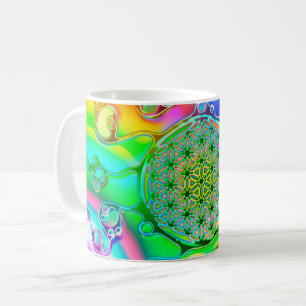 Flower Of Life - Colourfully Ways 1 Coffee Mug
