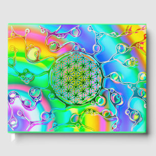 Flower Of Life - Colourfully Ways 1 Guest Book
