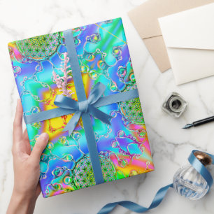 Flower Of Life - Colourfully Ways 1 Wrapping Paper