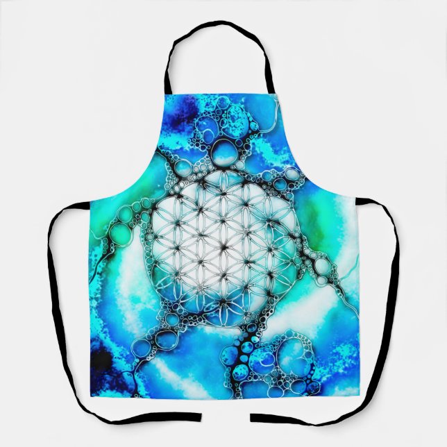 Flower Of Life - Colourfully Ways 2 Apron (Front)