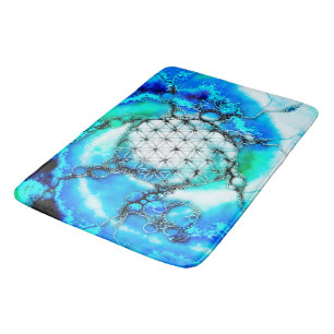 Flower Of Life - Colourfully Ways 2 Bath Mat