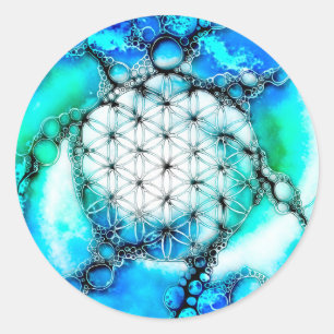 Flower Of Life - Colourfully Ways 2 Classic Round Sticker