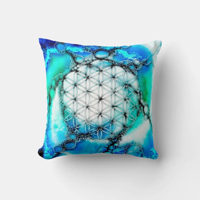 Flower Of Life - Colourfully Ways 2 Cushion (Front)
