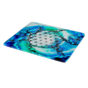 Flower Of Life - Colourfully Ways 2 Cutting Board