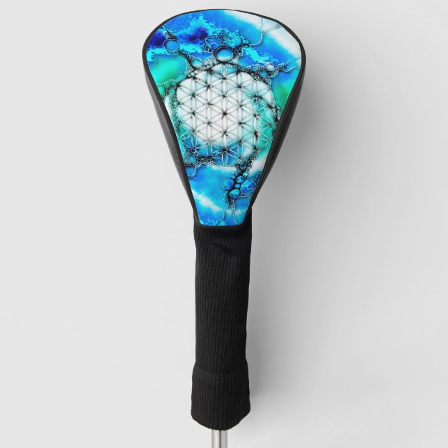 Flower Of Life - Colourfully Ways 2 Golf Head Cover (Front)