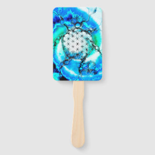 Flower Of Life - Colourfully Ways 2 Hand Fan
