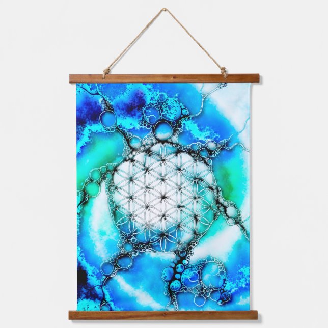 Flower Of Life - Colourfully Ways 2 Hanging Tapestry (Front)