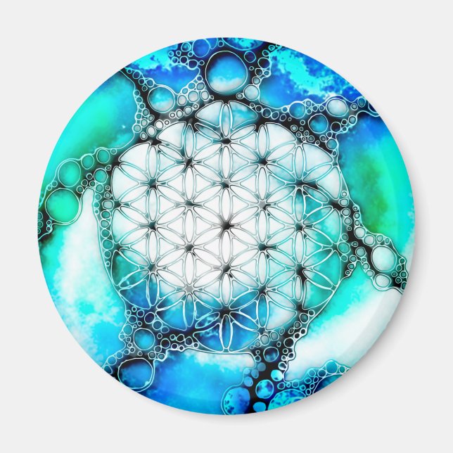 Flower Of Life - Colourfully Ways 2 Magnet (Front)