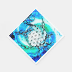 Flower Of Life - Colourfully Ways 2 Napkin