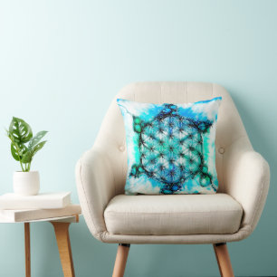 Flower Of Life - Colourfully Ways 3 Cushion