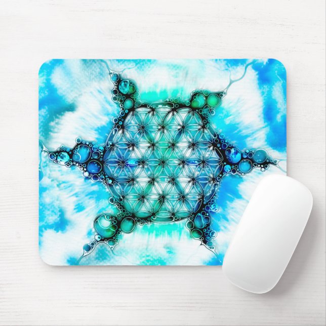 Flower Of Life - Colourfully Ways 3 Mouse Pad (With Mouse)