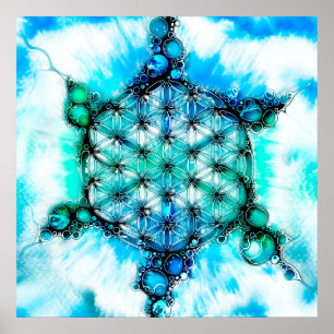 Flower Of Life - Colourfully Ways 3 Poster