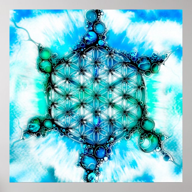 Flower Of Life - Colourfully Ways 3 Poster (Front)