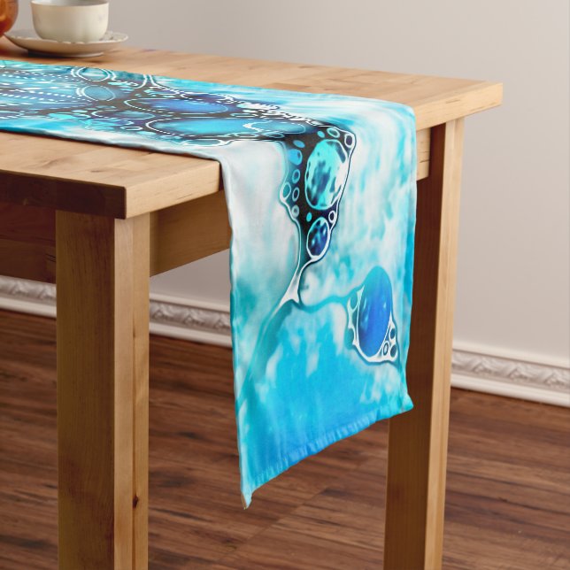 Flower Of Life - Colourfully Ways 3 Short Table Runner (In Situ)