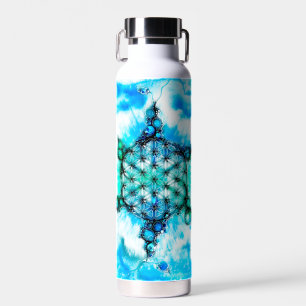Flower Of Life - Colourfully Ways 3 Water Bottle